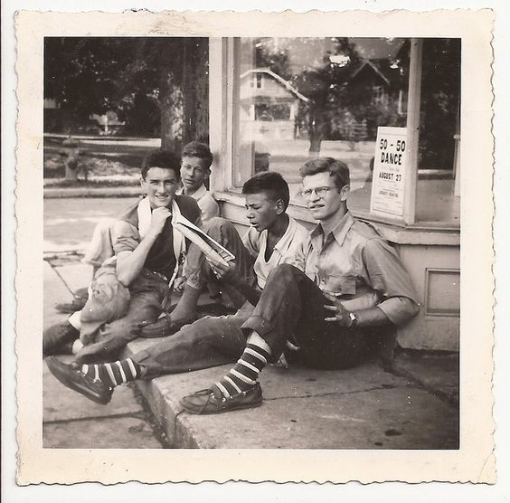 50s young men's shop fashion